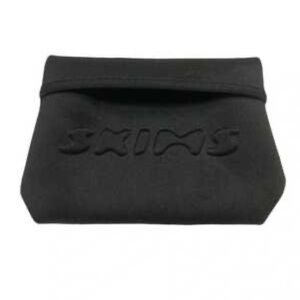 SKIMS Black Embossed Pouch